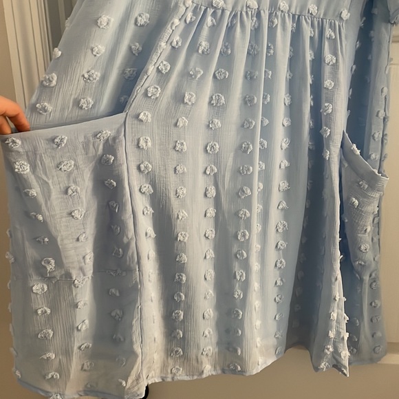 Light Blue Mini Dress - Picture 4 of 5
